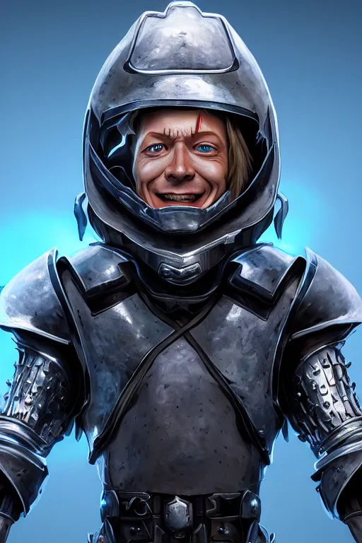 Image similar to armor portrait brock pierce by johannes helgeson animated with vfx concept artist & illustrator global illumination ray tracing hdr fanart arstation zbrush central hardmesh 8 k octane renderer comics stylized