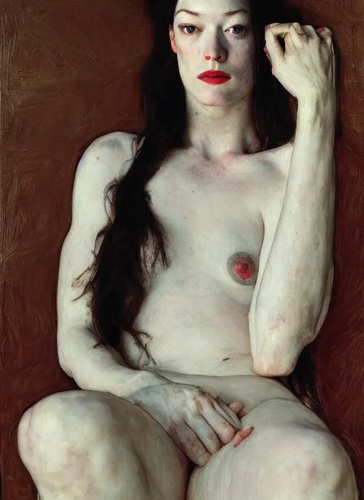 Image similar to stoya by jeremy lipking egon schiele gottfried helnwein