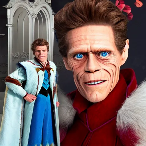 Prompt: william dafoe in a frozen costume