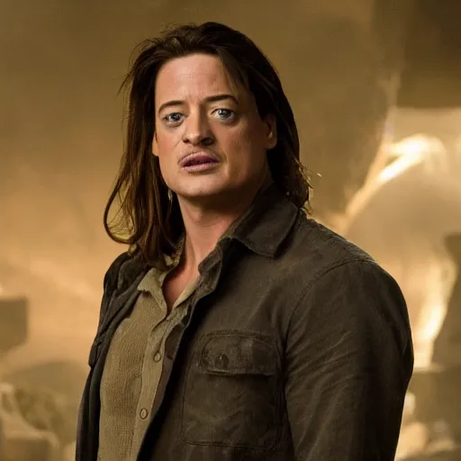 Image similar to Brendan Fraser in The Mummy reboot