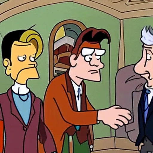 Prompt: United States Senator John C Calhoun in Futurama (2003)