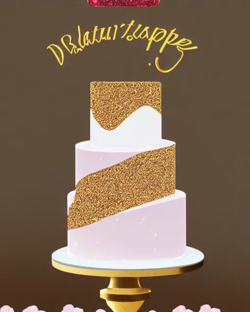 Image similar to elegant quartz raspberry wedding cake dripping fondant, stylized, sparkling, glitter, gilding, ornate, sylvain sarrailh, joongwon jeong