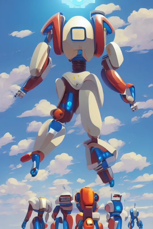 Image similar to metabots medabots medarotto medarot robot minimalist comics, behance hd by jesper ejsing, by rhads, makoto shinkai and lois van baarle, ilya kuvshinov, rossdraws global illumination ray tracing hdr radiating a glowing aura