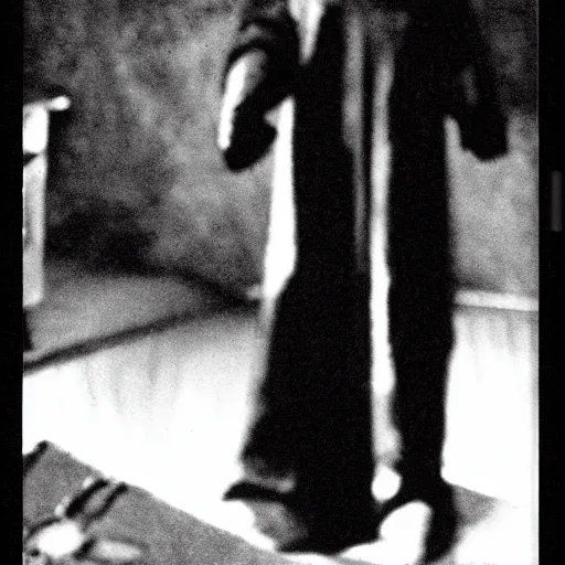 Image similar to nosferatu futuristic dark lost cam footage