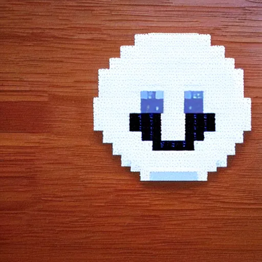 Prompt: cute, minimalist smiley face pixel art