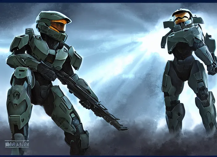 Image similar to halo high charity render by blur studios. concept art contest winner.