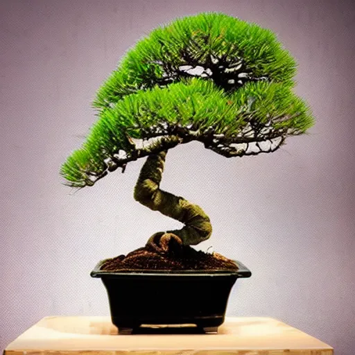 Image similar to photo of time lapse sequence of a sakura seed growing into a sakura bonsai tree