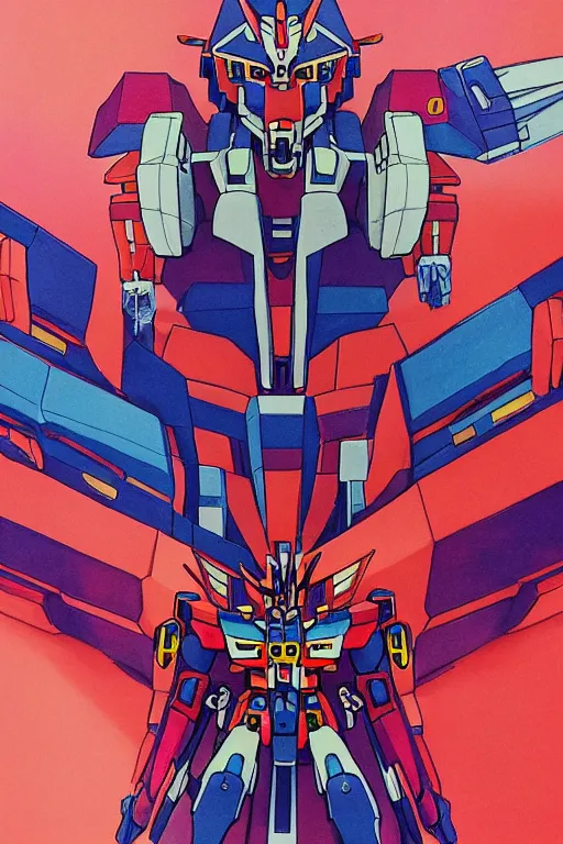 Image similar to risograph grainy painting of gigantic huge evangelion - like gundam mech face, with huge earrings and rings around head with a lot of details, covered with rich jewelry, by moebius and dirk dzimirsky and satisho kon, close - up wide portrait