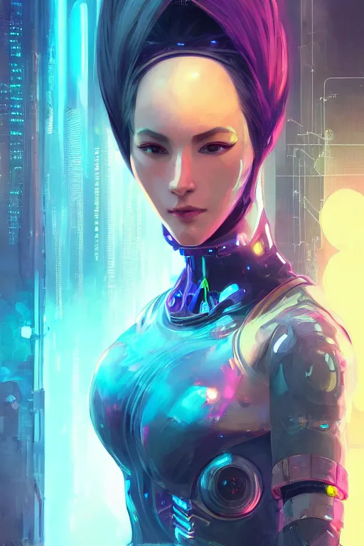 Prompt: portrait futuristic Cyber Ninja Girl, in future cyberpunk, streets of calcutta , sci-fi, fantasy, intricate, very very beautiful, elegant, neon light, highly detailed, digital painting, artstation, concept art, smooth, sharp focus, illustration, art by alphonse mucha and tian zi and WLOP