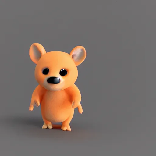 Image similar to a cute eraser animal, 3d render, octane render, dynamic lighting, 8k