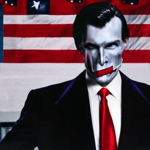 Image similar to Donald Trump as The American Psycho