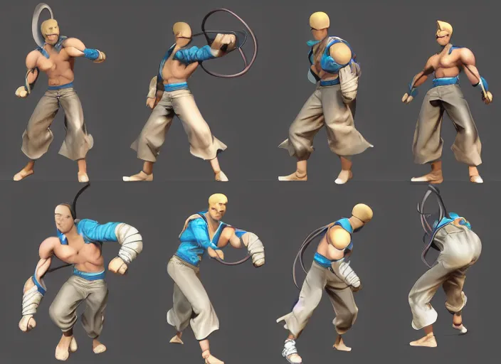 Image similar to 3 d model of oddheader character in fighting game, stylized 3 d graphics, hdr, ultra graphics, ray tracing, 4 k image