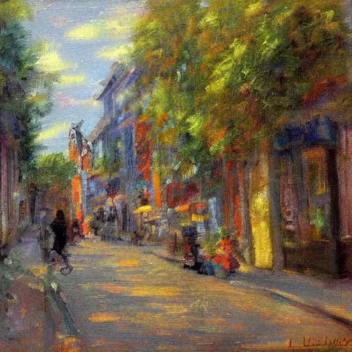 Prompt: dutch van der linde, impressionist painting