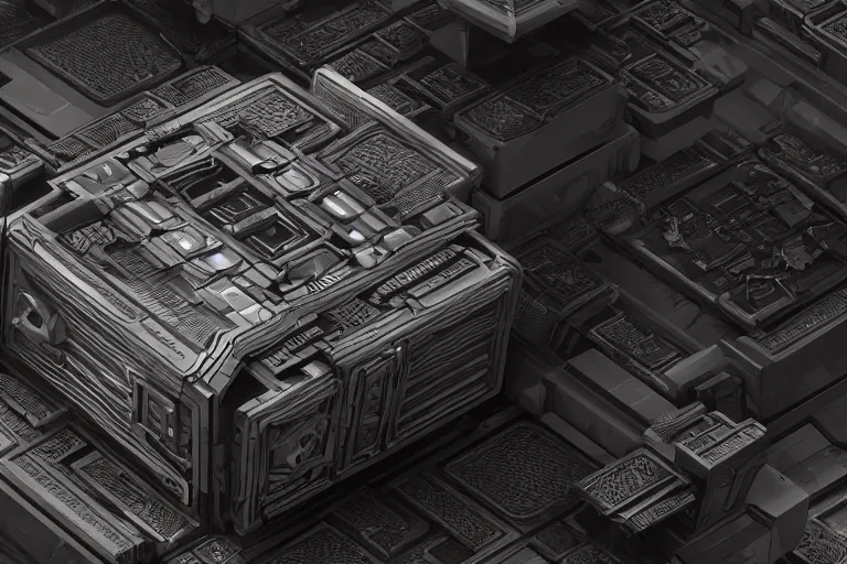 Prompt: Intricate and detailed cube, futuristic sci-fi, 4K 3D render, desktopography, HD Wallpaper, digital art