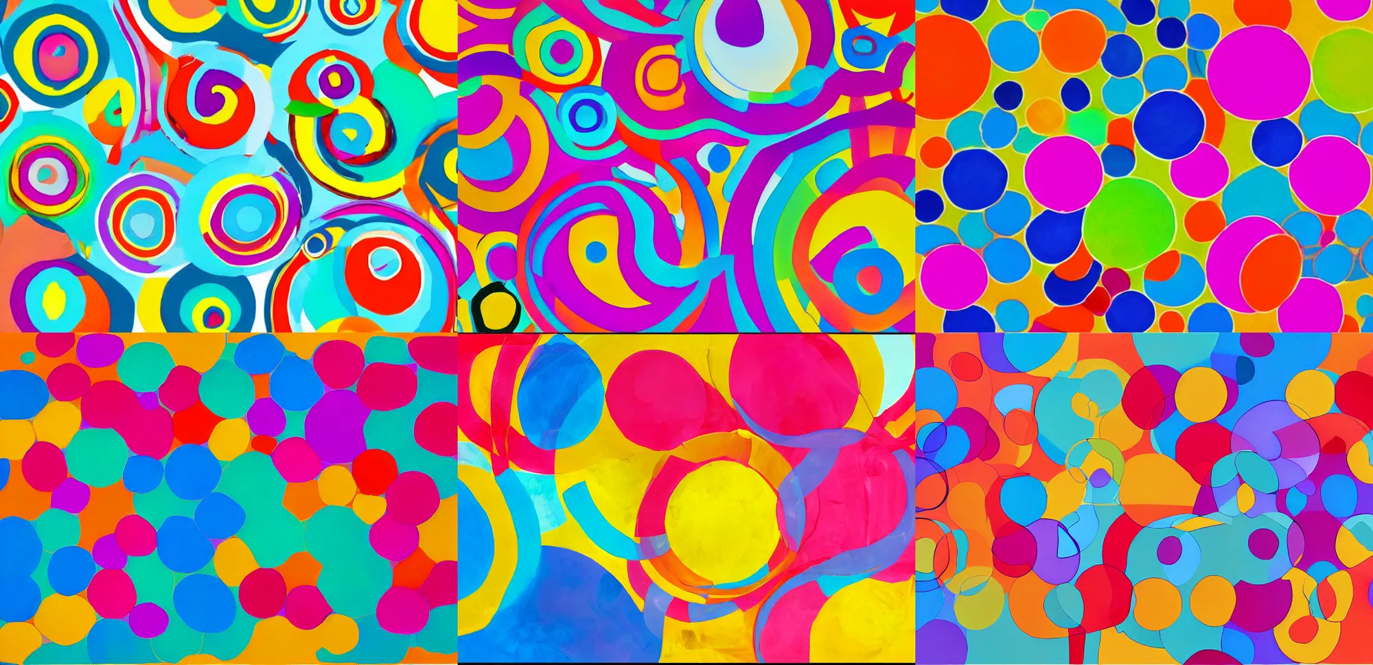Prompt: abstraction circles bright colors