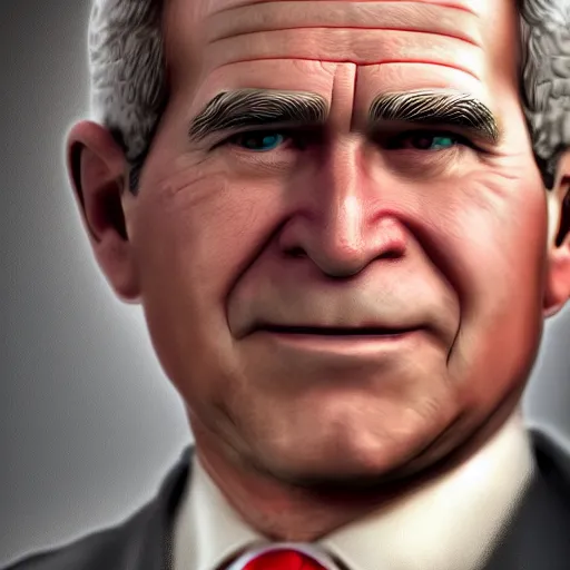 Prompt: Syrian George W Bush realistic, photo studio, HDR, 8k, trending on artstation