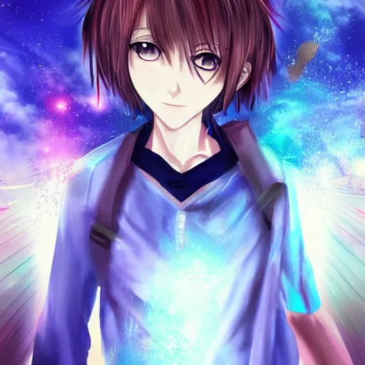 Image similar to Anime character with the power of lucid dreaming, amazing, digital art