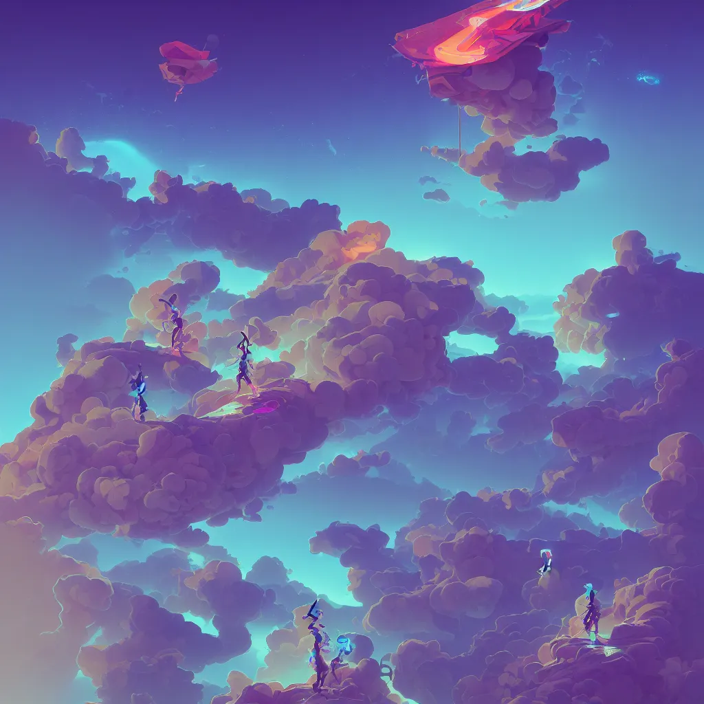 Image similar to a micro-service deployed to a datacenter, road, connector, defence, wall, cloud, security, cyber, attack vector, trending on Artstation, painting by Jules Julien, Leslie David and Lisa Frank and Peter Mohrbacher and Alena Aenami and Dave LaChapelle muted colors with minimalism