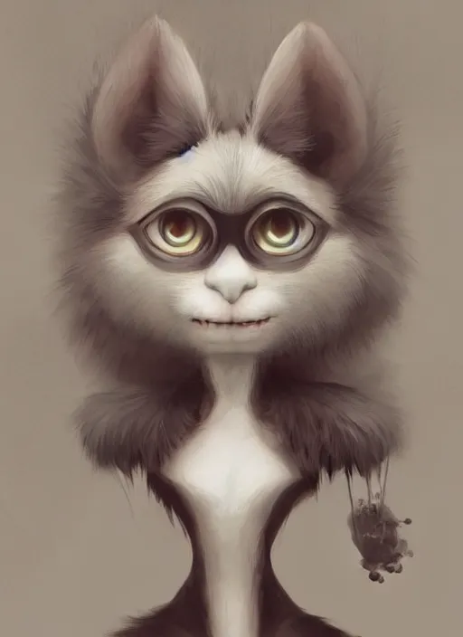 Image similar to a beautiful portrait of a cute anthropomorphic humanoid fursona. big eyes. character design by cory loftis fenghua zhong ryohei hase isma