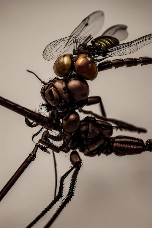 Prompt: a macro photograph of a bio - mech cyborg dragonfly by adam gor, by javier ruperez, by ellen jewett, 8 k