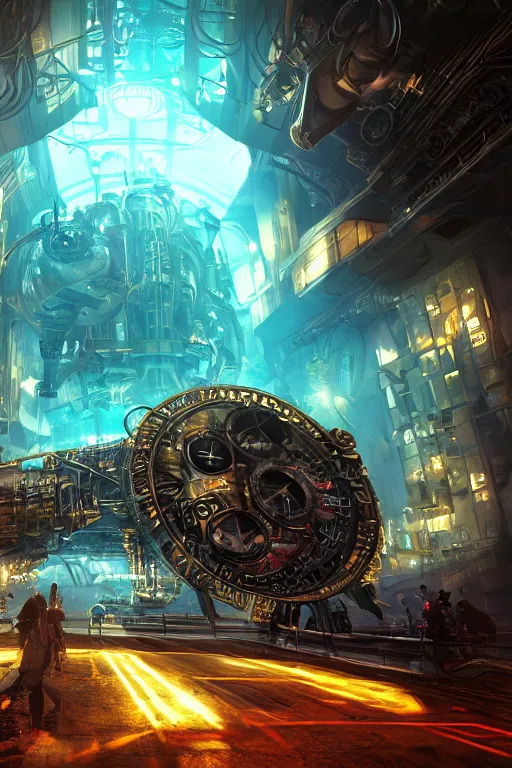 Prompt: a movie poster, the letters tripmachine, realistic digital art, 3 d render of a huge futuristic steampunk machinery inside a steampunk spaceship, 8 k, fluorescent colors, halluzinogenic, multicolored, exaggerated detailed, unreal engine