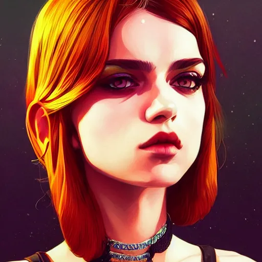 Image similar to a portrait of a beautiful punkrock gypsy, art by ilya kuvshinov and wlop and artgerm and josan gonzalez, digital art, highly detailed, intricate, sharp focus, trending on artstation hq, deviantart, pinterest, unreal engine 5, 4 k uhd image