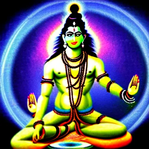 Image similar to lord shiva creating the multiverse