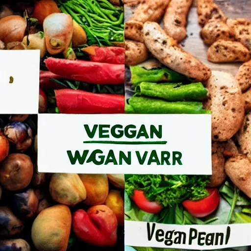 Prompt: vegan war