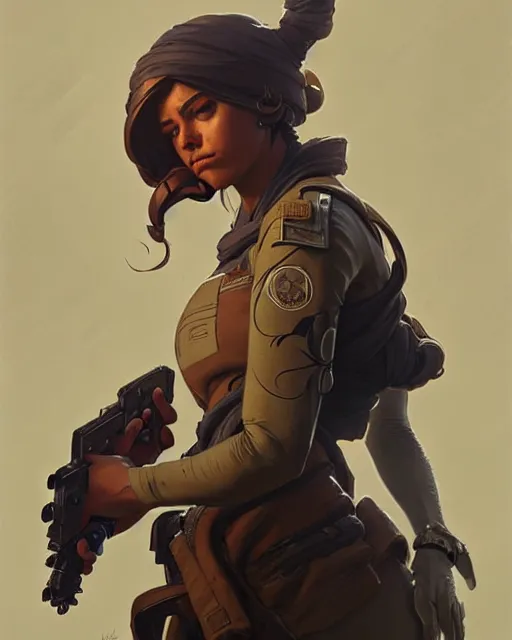 Prompt: ana from overwatch, character portrait, concept art, intricate details, highly detailed by greg rutkowski, michael whelan and gustave dore