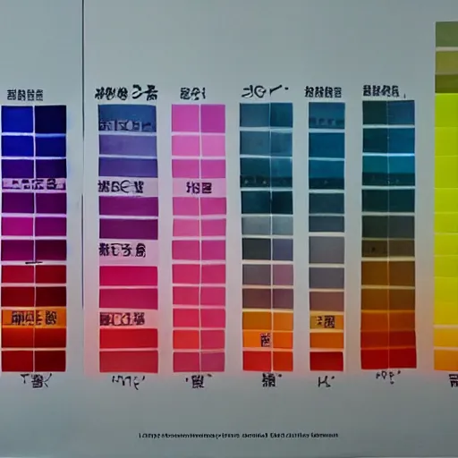 Prompt: Japanese relationship of colors