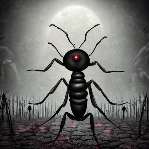 ant in scary nightmare atmosphere, horror realsitic | Stable Diffusion ...