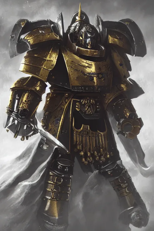 Image similar to armor portrait heros warhammer 4 0 k horus heresy fanart - the primarchs emperor by johannes helgeson animated with vfx concept artist & illustrator global illumination ray tracing hdr fanart arstation zbrush central hardmesh 8 k octane renderer