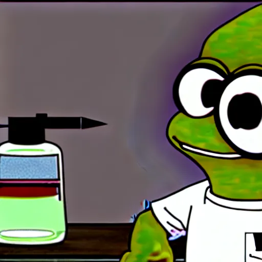 Image similar to pepe in the laboratory