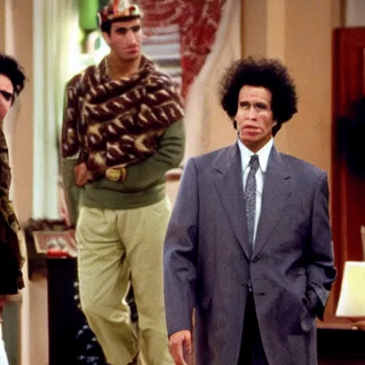 Prompt: Muammar Gaddafi in Friends (1994)