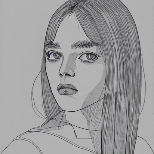 Image similar to “ elle fanning retro minimalist portrait by jean giraud, moebius starwatcher comic, sharp, smooth face, 8 k ”