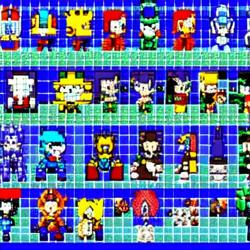 Image similar to megaman snes sprites