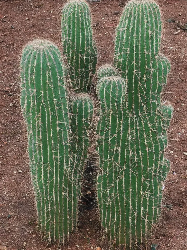 Image similar to a cactus with a beard