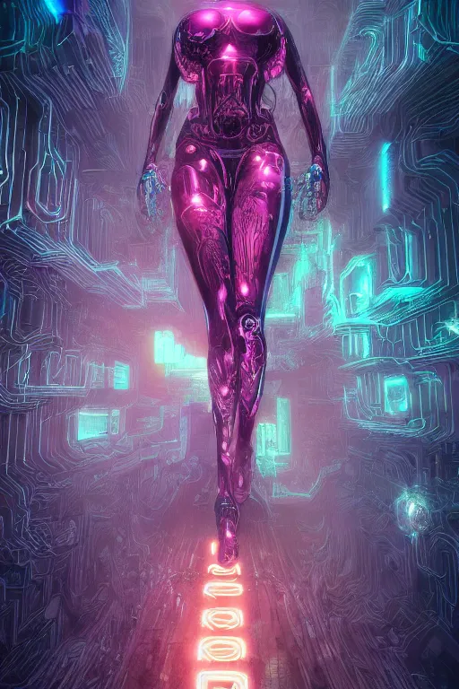 Image similar to the most amazing dream you ever had about beautiful woman transhumanism artificial intelligence singularity, hyper realistic, concept art, intricate, hyper detailed, smooth, jim lee, high contrast, neon, volumetric lighting, octane, raytrace, moebius, snowcrash