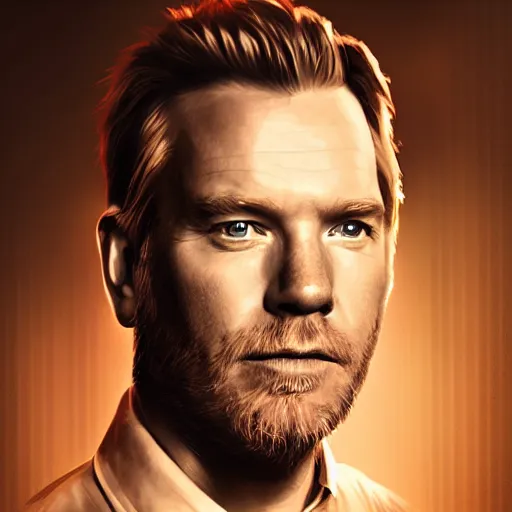 Prompt: ewan mcgregor, digital painting, hyperdetailed, volumetric lighting, sharp focus, portrait, intricate