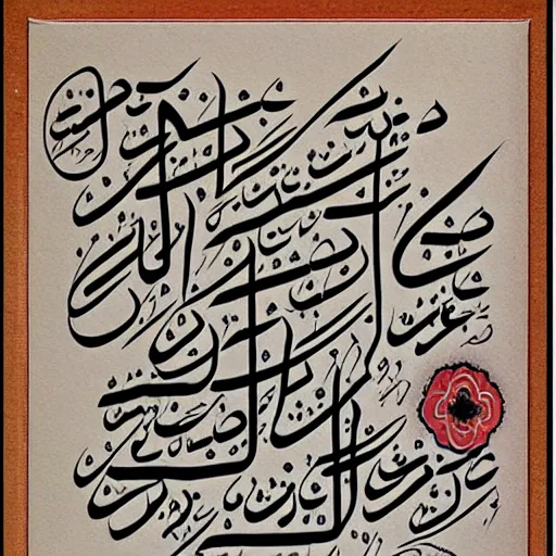 Image similar to Persian Calligraphy