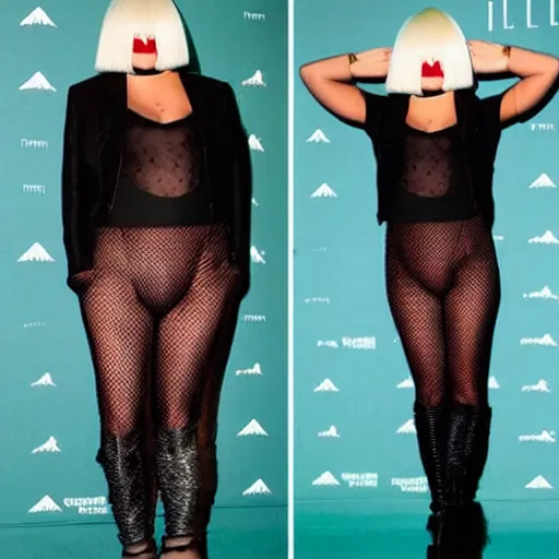 Image similar to Sia Furler full body