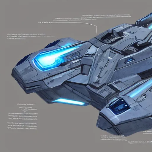 Image similar to concept art blueprint halo new antigravity hover vehicles