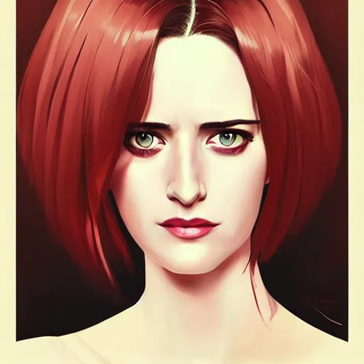 Image similar to eva green portrait as manga girl, realistic shaded perfect face, fine details. anime. realistic shaded lighting poster by ilya kuvshinov katsuhiro otomo ghost - in - the - shell, magali villeneuve, artgerm, jeremy lipkin and michael garmash and rob rey