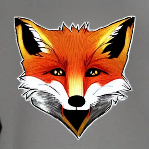 Prompt: a very evil fox with a moustache