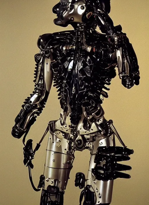 Image similar to cybernetic exoskeleton by Caravaggio