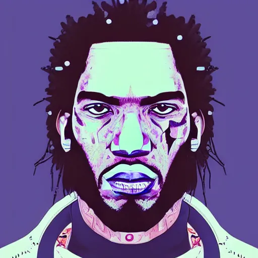 Image similar to portrait of kawhi leonard as half terminator with a robot eye by conrad roset, cybernetically enhanced, hyperdetailed, cyberpunk, cool, trending on artstation