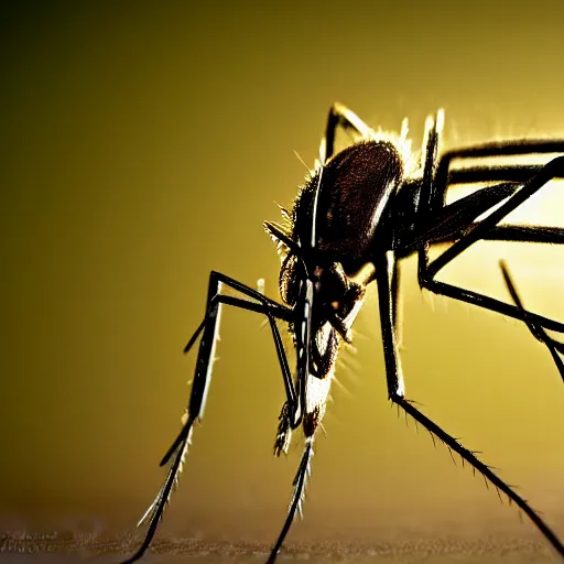 Prompt: a high quality photo of a mosquito photography