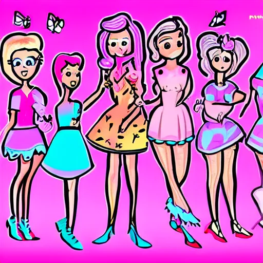 Image similar to pinkalicious, illustration, 2 d, cartoon, animated