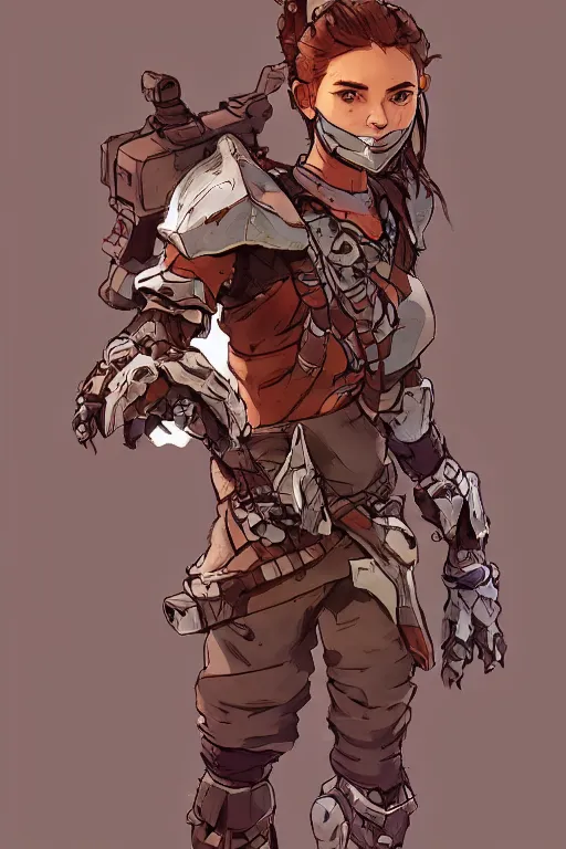 Image similar to combination suit armor aloy horizon forbidden west horizon zero dawn robot ninja mask helmet backpack tribal, art gta 5 comics, official fanart behance hd artstation by jesper ejsing, by rhads, makoto shinkai and lois van baarle, ilya kuvshinov, ossdraws radiating a glowing aura cgi rtx 2 0 2 2