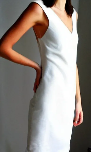 Image similar to a beautiful white summer dress, concept image, product image, symmetry, trending on pintrest